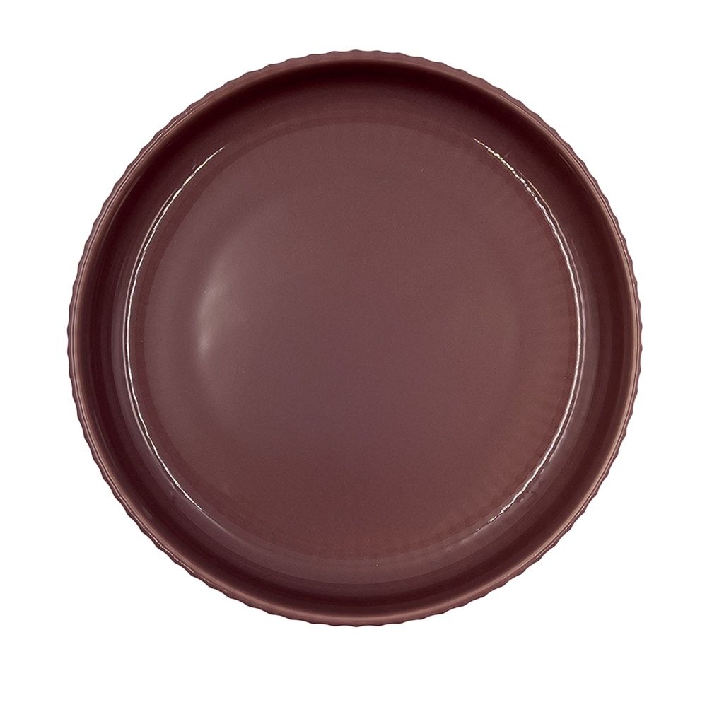 Plato hondo Comacchio morado 20cm