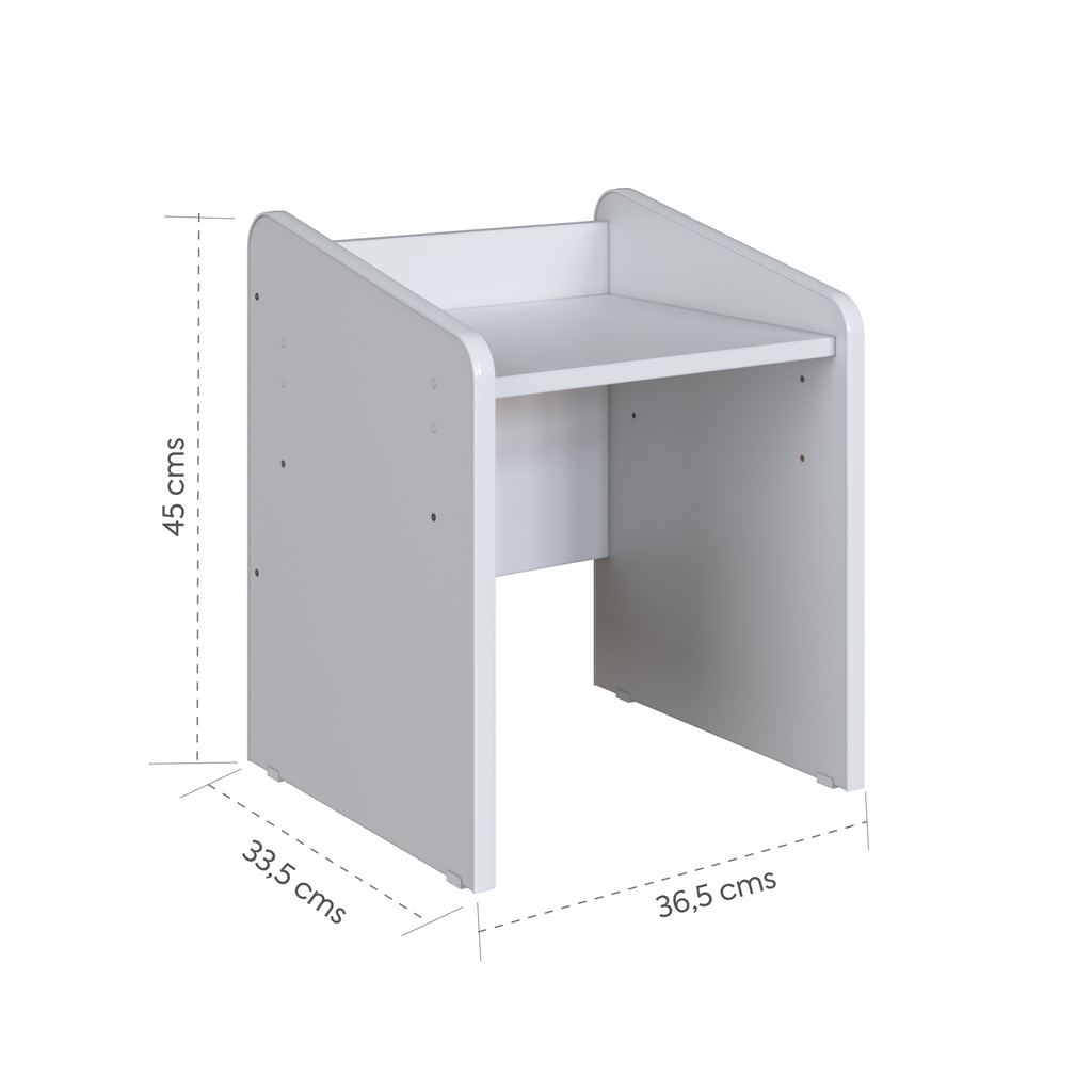 Escritorio infantil con Silla Le Petit blanco