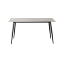 Mesa comedor 4 puestos Khissa gris mate