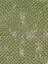 Cojín verde con borlas 40x40cm