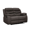 Sofá reclinable 2 cuerpos Boston café 