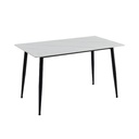Mesa comedor 4 puestos Khissa blanco mate